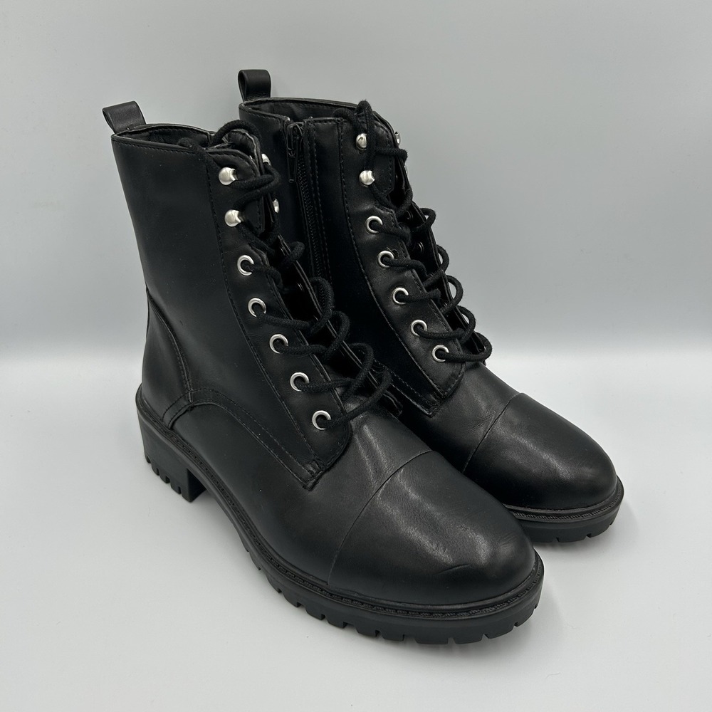 American Eagle Black Combat Women's Boots Size 6